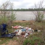 Homeless encampments, here in Tulsa, Oklahoma, accumulate a lot of garbage. The rural highways of Oklahoma have about a hundred pieces of litter, visible from a moving car, per mile (I have counted them).