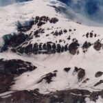 Estrella de Chimborazo, the top of Ecuador's Chimborazo volcano, over 20,000 feet in elevation. Alexander von Humboldt climbed this mountain in 1802.