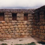 Inca walls, Ingapirca, Andes of Ecuador.
