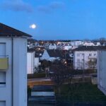 Moonset in Hoenheim north of Strasbourg.