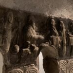 From the Museum of the construction of the Cathedral in Strasbourg, which contains many artifacts no longer in the cathedral. Eleventh-century carvings from an earlier church.