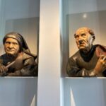 From the Museum of the construction of the Cathedral in Strasbourg, which contains many artifacts no longer in the cathedral. Statues of two common men.