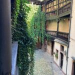 Courtyard of the Alsatian museum in Strasbourg, France.
