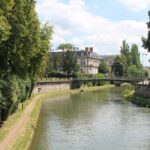 Strasbourg, France, along the Ill River.