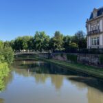 Old bridge over one of the canals that separates Old Strasbourg from the newer districts.
