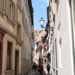 Many streets in medieval Strasbourg were narrow, and they still are today.