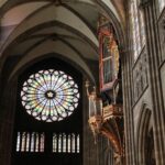 Inside the Cathedral at Strasbourg.