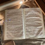 A book of medieval music at the Cathedral in Strasbourg.
