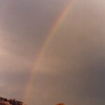 Rainbow in the Badlands of South Dakota.