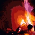 Special effects photo of a chimney fireplace by Stan Rice.