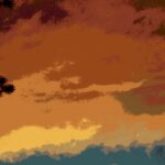 Special effects photo of a sunset in the Black Hills, South Dakota. Photo by Stan Rice.