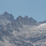 Mt. Whitney, the tallest peak in the lower 48 states, seen from the west (Pacific) side. I have posted another photo of the same mountain from the east side.