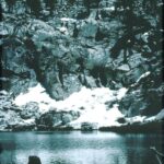 A subalpine glacial lake in Sequoia National Park, Sierra Nevada, California.