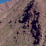 Anza-Borrego desert mountains east of San Diego.