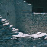 Reconstructed walls from Chaco Canyon, where the Anasazi civilization flourished until the 1300s of our calendar. This Native civilization developed and declined entirely without European contact. We do not know what they called themselves; Anasazi is the Navajo name for them.