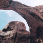 Sandstone arches at Arches National Park, Utah.