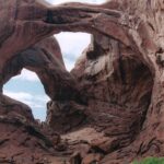 Sandstone arches at Arches National Park, Utah.