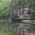 Cliffs along the Buffalo River in Arkansas.