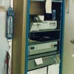 The original infra-red gas analyzer that has been used since 1957 to monitor atmospheric levels of carbon dioxide in the longest-running data set demonstrating carbon dioxide increasing in the atmosphere. Mauna Loa observatory high in the atmosphere on the big island of Hawaii. The air mixes as it blows across the Pacific Ocean and is thus not influenced by local urban sources of carbon dioxide. Photo from 1992 by Stan Rice.