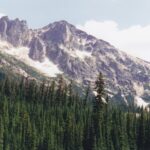Cascade Mountains near Mt. Rainier, Washington.