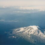 Mt. St. Helens from the air, 28 years after its eruption.